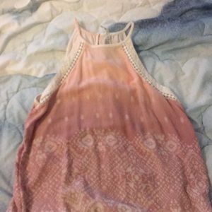 Pink gradient tank top